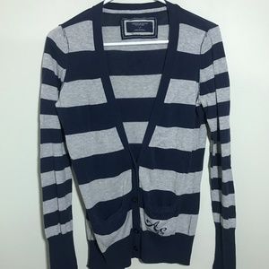 American Eagle striped cardigan